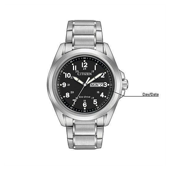 Citizen Chandler Mens Silver Tone Stainless Steel Bracelet Watch Aw0050-82e