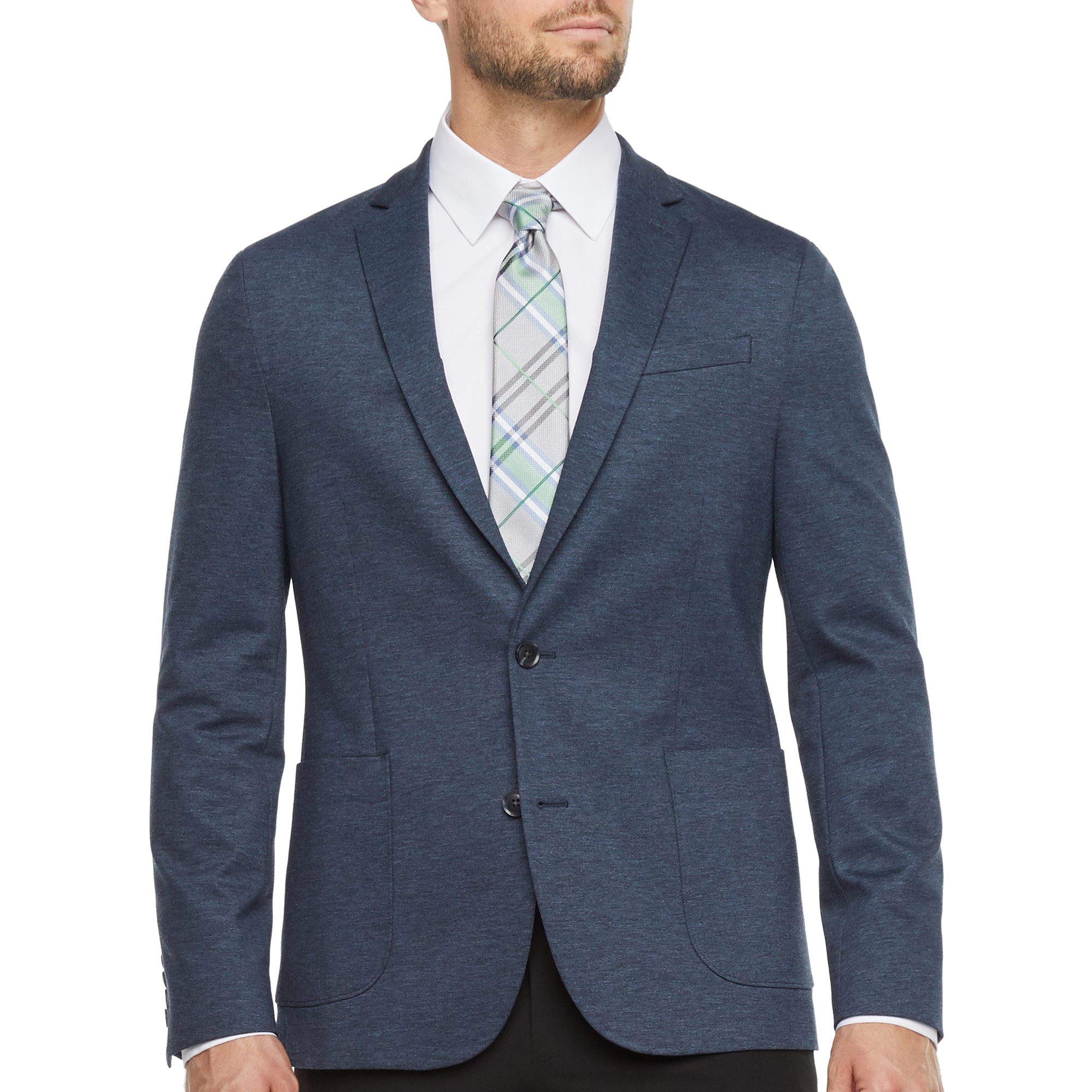 J. Ferrar Everyday 360 Mens Stretch Fabric Slim Fit Sport Coat