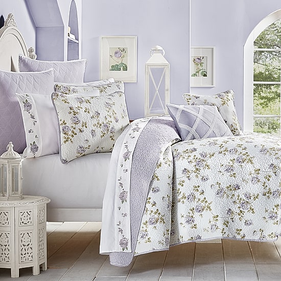 Royal Court Rosemary Floral Quilt Set