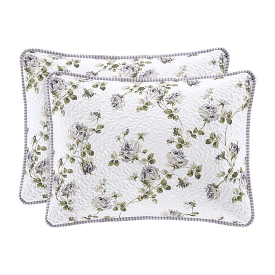 Royal Court Rosemary Floral Quilt Set