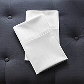 Liz Claiborne 600tc Cotton Sateen Dobby Stripe Wrinkle Free Pillowcases