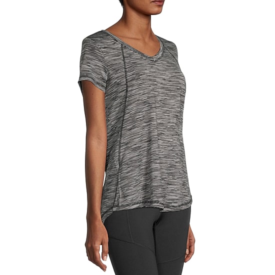 Xersion Womens Performance V Neck Short Sleeve T-Shirt Tall