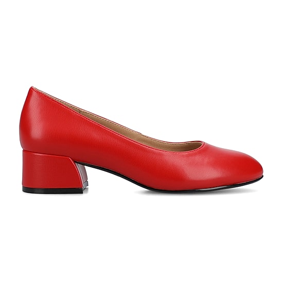 Journee Collection Saarii Womens Round Closed Toe Block Heel Pumps