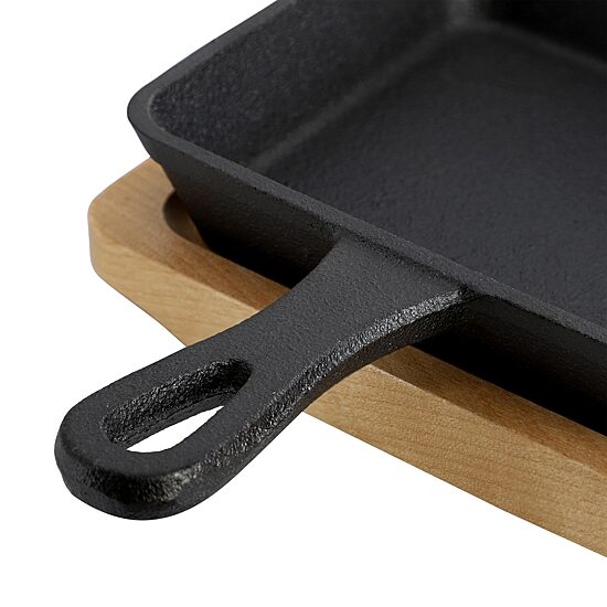 MegaChef Cast Iron Mini Square Frying Pan