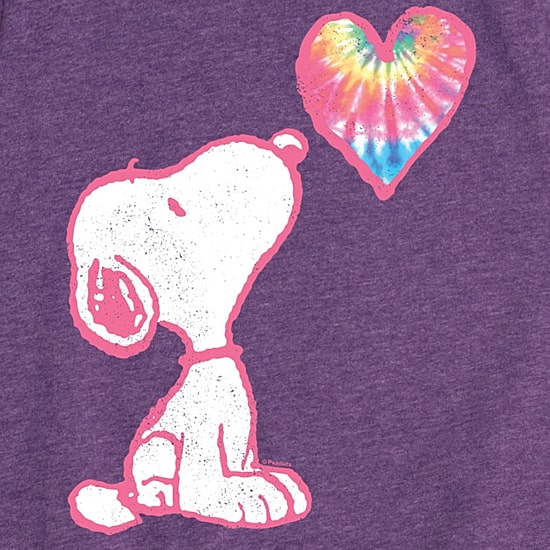 Big Kid Girls Crew Neck Short Sleeve Peanuts T-Shirt