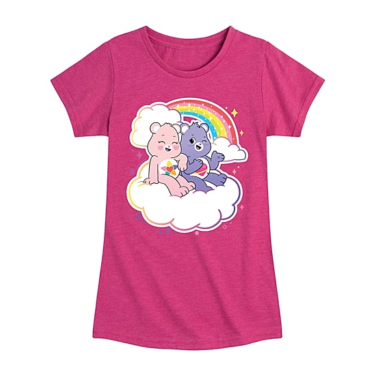 Big Kid Girls Crew Neck Short Sleeve Care Bears T-Shirt