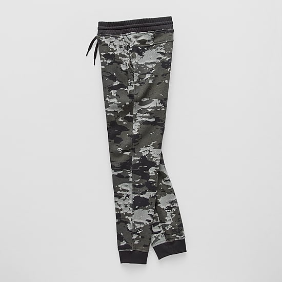 Xersion Little & Big Kid Boys Cuffed Mid Rise Regular Fit Fleece Jogger Pant