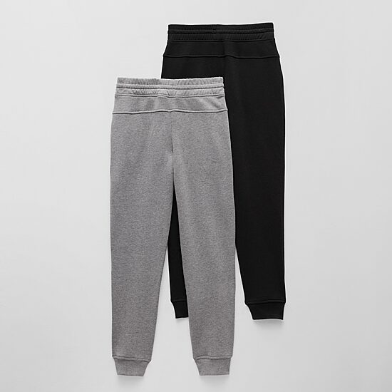 Xersion Little & Big Kid Boys Cuffed Mid Rise Regular Fit Fleece Jogger Pant