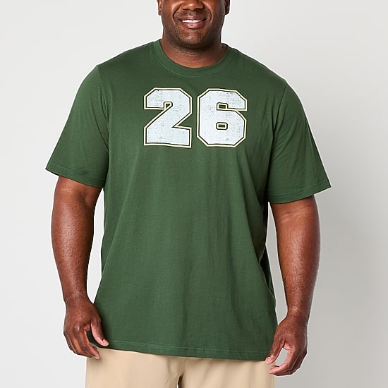 Xersion Mens Crew Neck Short Sleeve Regular Fit Big and Tall Graphic T-Shirt