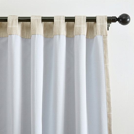 Threadmade Sawyer Windowpane Rod Pocket Back Tab Energy Saving