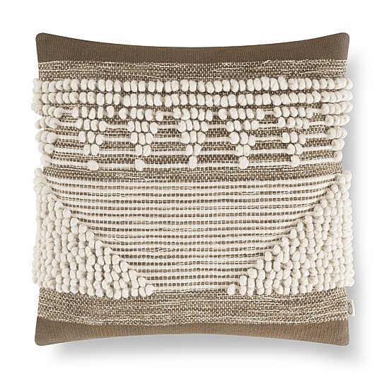 Indigo Road by Egypt Sherrod Chez Knotted Stripe Cotton Rich Square Throw Pillow