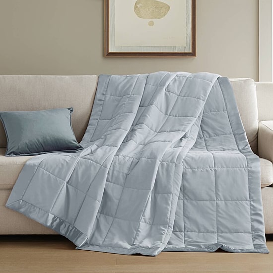 Madison Park Prospect Lightweight Down Alternative Blanket with Satin Trim