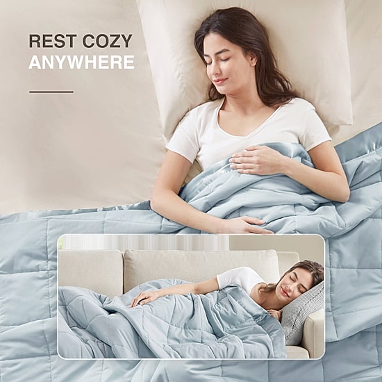 Madison Park Prospect Lightweight Down Alternative Blanket with Satin Trim