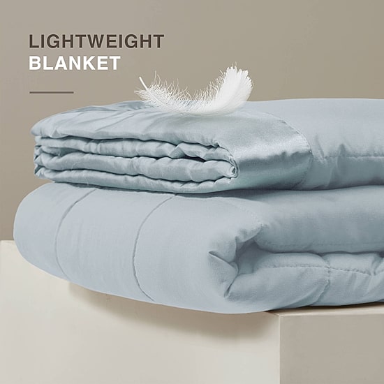 Madison Park Prospect Lightweight Down Alternative Blanket with Satin Trim