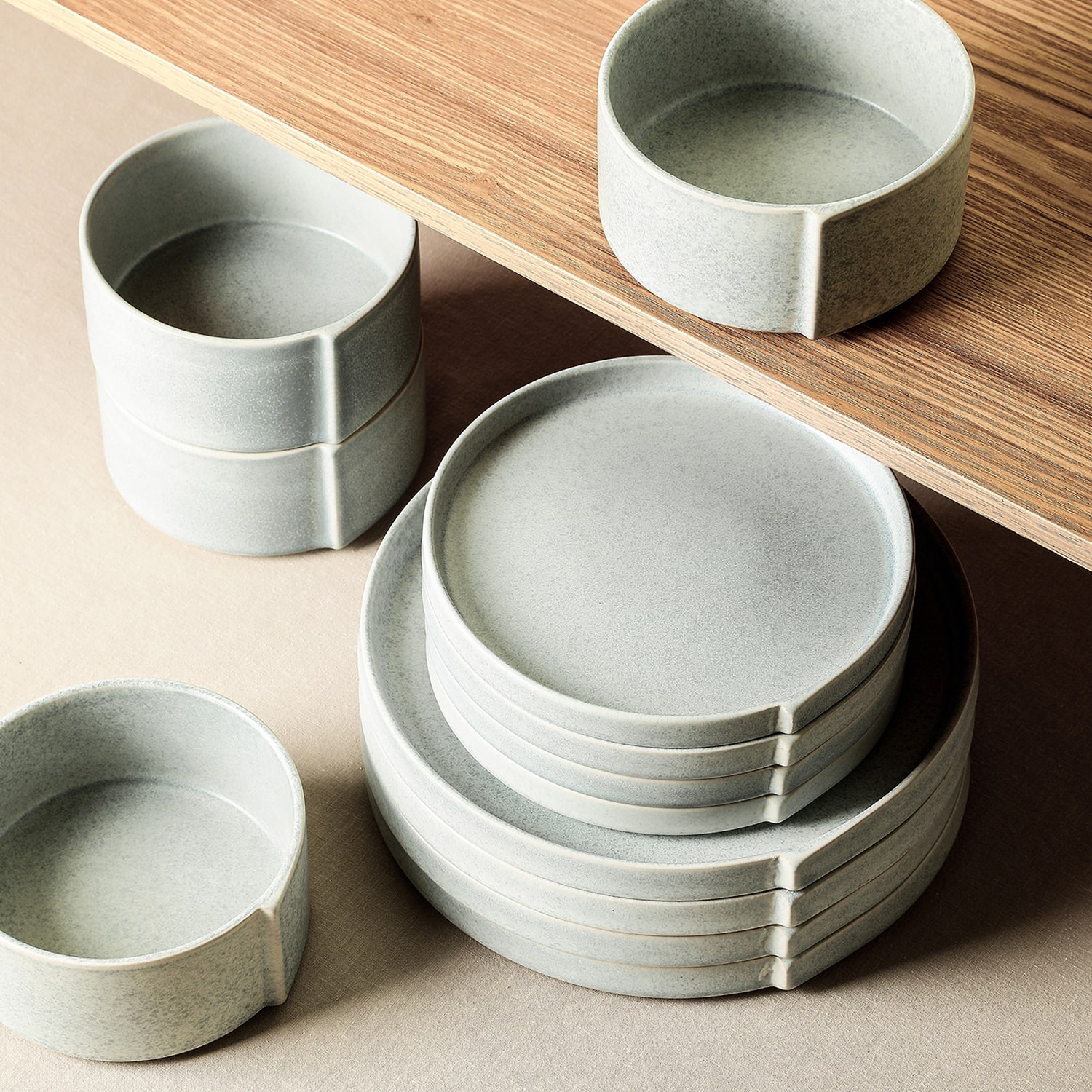 Stone + Lain Bao 12-pc. Stoneware Dinnerware Set