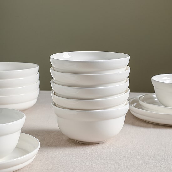 Stone + Lain Virtuo 4-pc. Porcelain Cereal Bowl