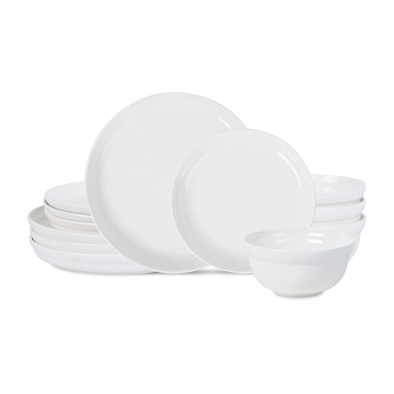 Stone + Lain Virtuo 12-pc. Porcelain Dinnerware Set