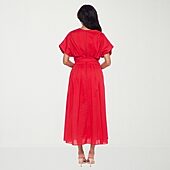 premier amour red dress premier amour womens sleeveless floral midi fit + flare dress Red and White  Floral Maxi Dress