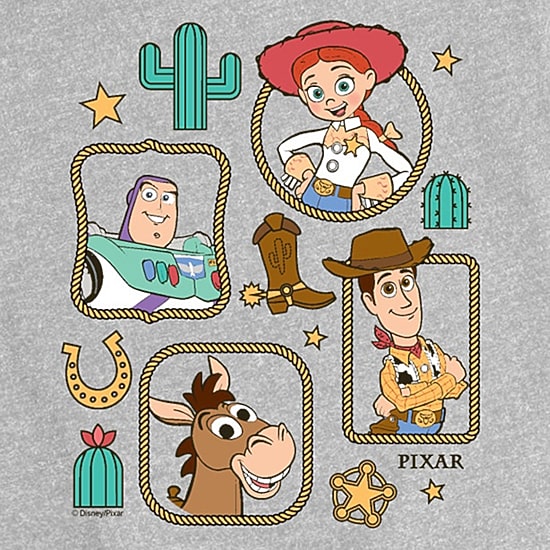 Disney Collection Big Kid Girls Crew Neck Short Sleeve Regular Fit Toy Story Graphic T-Shirt