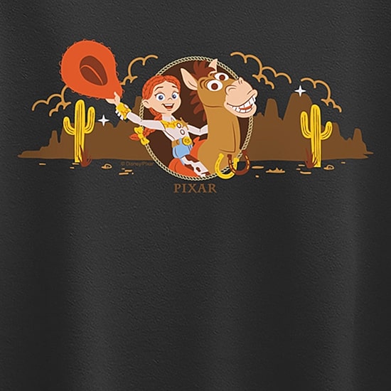 Disney Collection Big Kid Girls Crew Neck Short Sleeve Regular Fit Toy Story Graphic T-Shirt