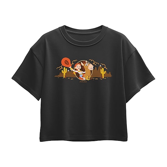 Disney Collection Big Kid Girls Crew Neck Short Sleeve Regular Fit Toy Story Graphic T-Shirt
