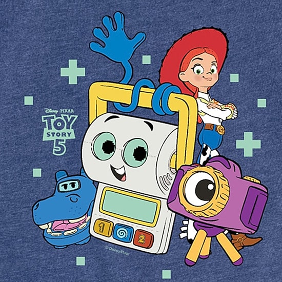 Disney Collection Big Kid Girls Crew Neck Short Sleeve Regular Fit Toy Story Graphic T-Shirt