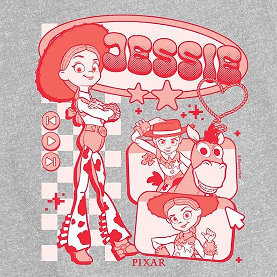 Disney Collection Big Kid Girls Crew Neck Short Sleeve Regular Fit Toy Story Graphic T-Shirt
