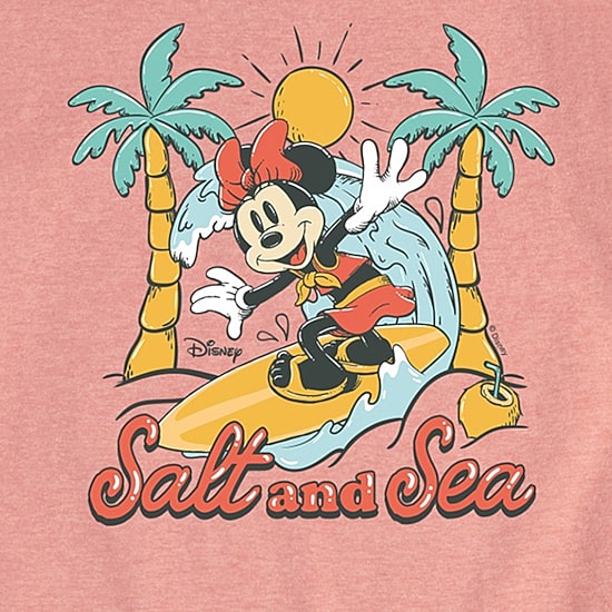 Disney Collection Big Kid Girls Crew Neck Short Sleeve Regular Fit Minnie Mouse Graphic T-Shirt