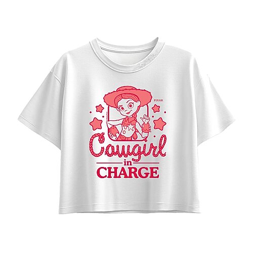 Disney Collection Big Kid Girls Crew Neck Short Sleeve Regular Fit Toy Story Graphic T-Shirt, X-large, White