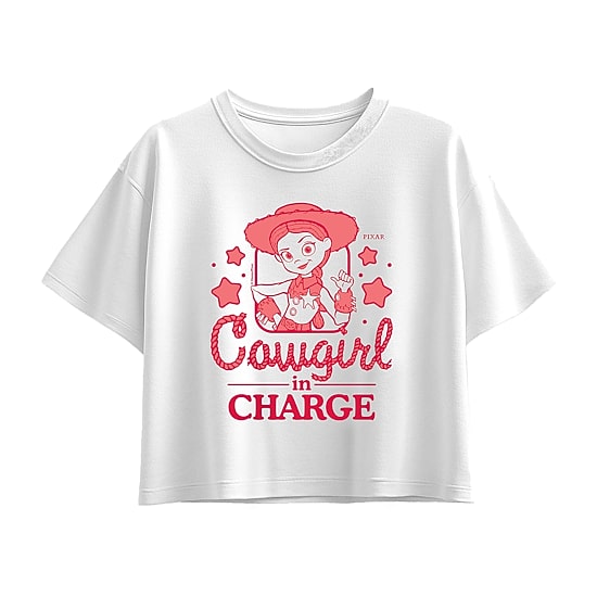 Disney Collection Big Kid Girls Crew Neck Short Sleeve Regular Fit Toy Story Graphic T-Shirt