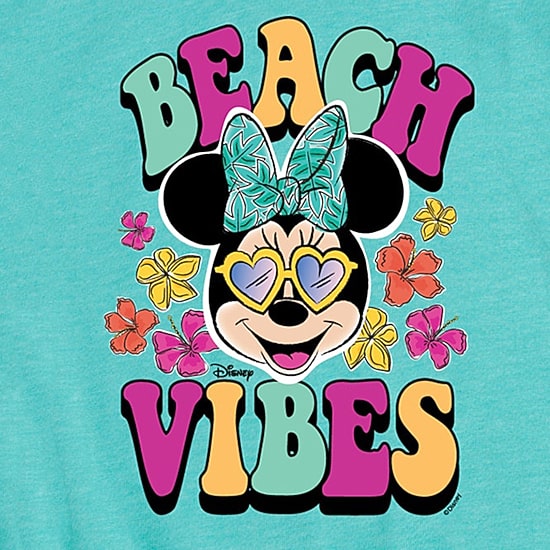 Disney Collection Toddler Girls Crew Neck Short Sleeve Regular Fit Minnie Mouse Graphic T-Shirt