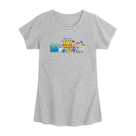 Disney Collection Toddler Girls Crew Neck Short Sleeve Regular Fit Toy Story Graphic T-Shirt