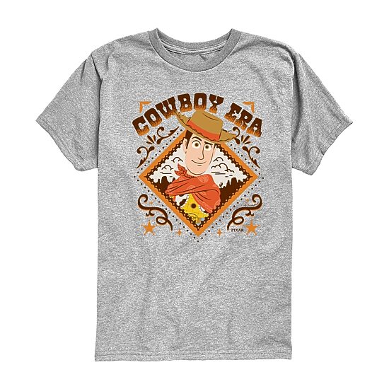 Disney Collection Big Kid Boys Crew Neck Short Sleeve Regular Fit Toy Story Graphic T-Shirt