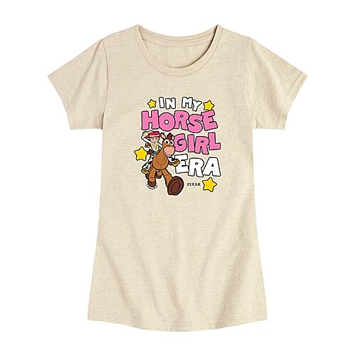 Disney Collection Toddler Girls Crew Neck Short Sleeve Regular Fit Toy Story Graphic T-Shirt, 4t, Beige