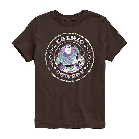 Disney Collection Big Kid Boys Crew Neck Short Sleeve Regular Fit Toy Story Graphic T-Shirt