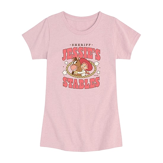 Disney Collection Toddler Girls Crew Neck Short Sleeve Regular Fit Toy Story Graphic T-Shirt