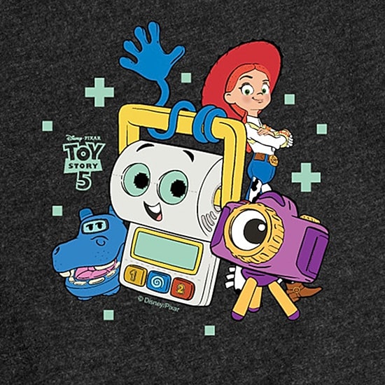 Disney Collection Toddler Girls Crew Neck Short Sleeve Regular Fit Toy Story Graphic T-Shirt