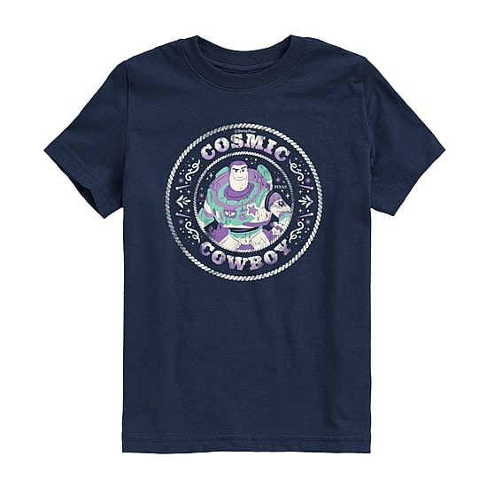 Disney Collection Toddler Boys Crew Neck Short Sleeve Regular Fit Toy Story Graphic T-Shirt