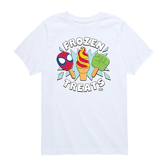 Disney Collection Toddler Boys Crew Neck Short Sleeve Regular Fit Avengers Marvel Graphic T-Shirt