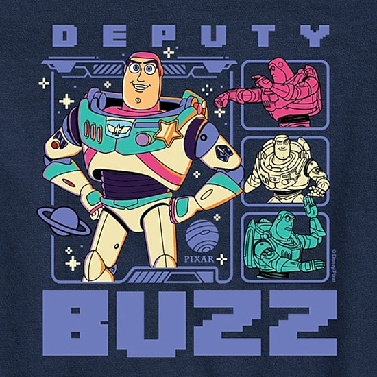 Disney Collection Big Kid Boys Crew Neck Short Sleeve Regular Fit Toy Story Graphic T-Shirt