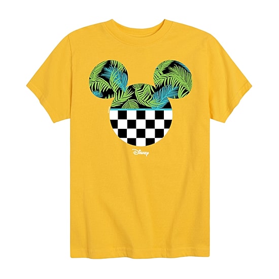 Disney Collection Big Kid Boys Crew Neck Short Sleeve Regular Fit Mickey Mouse Graphic T-Shirt