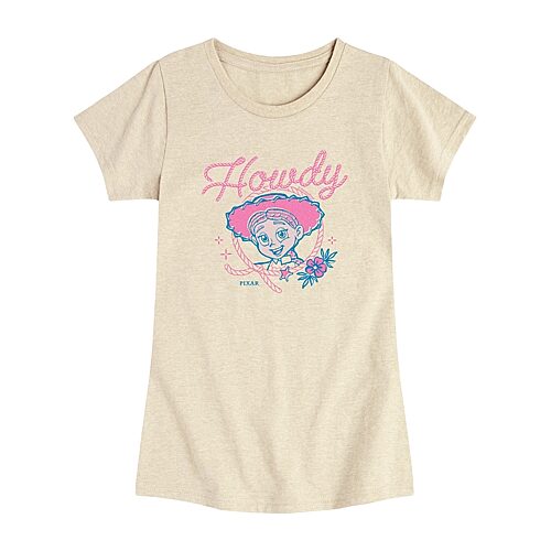Disney Collection Toddler Girls Crew Neck Short Sleeve Regular Fit Toy Story Graphic T-Shirt, 3t, Beige