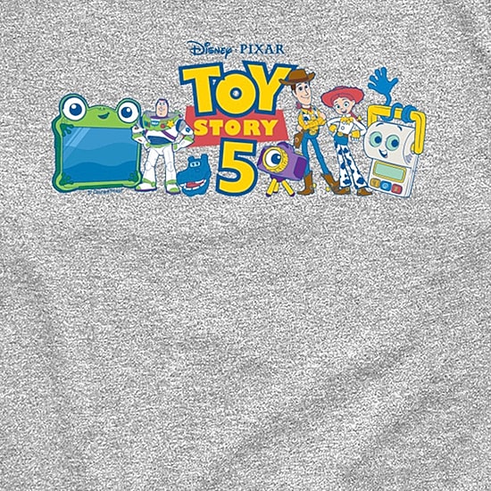 Disney Collection Toddler Boys Crew Neck Short Sleeve Regular Fit Toy Story Graphic T-Shirt