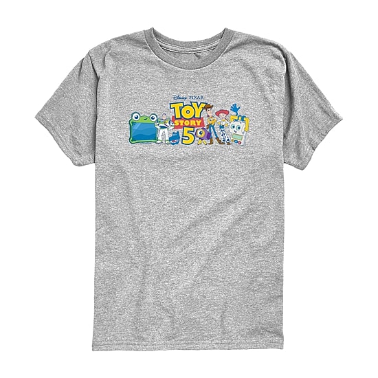 Disney Collection Toddler Boys Crew Neck Short Sleeve Regular Fit Toy Story Graphic T-Shirt