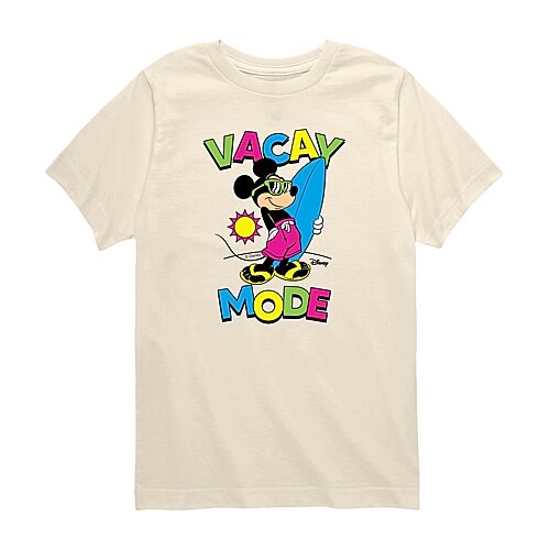 Disney Collection Toddler Boys Crew Neck Short Sleeve Regular Fit Mickey Mouse Graphic T-Shirt, 5t, White