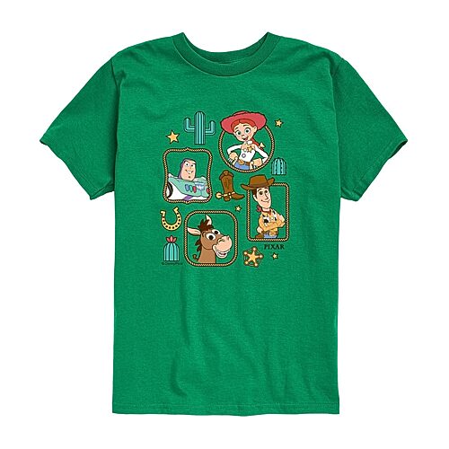Disney Collection Toddler Boys Crew Neck Short Sleeve Regular Fit Toy Story Graphic T-Shirt, 4t, Green