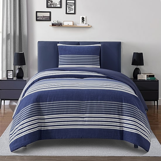 AEROPOSTALE Blocked Stripe Easy Care Comforter Set