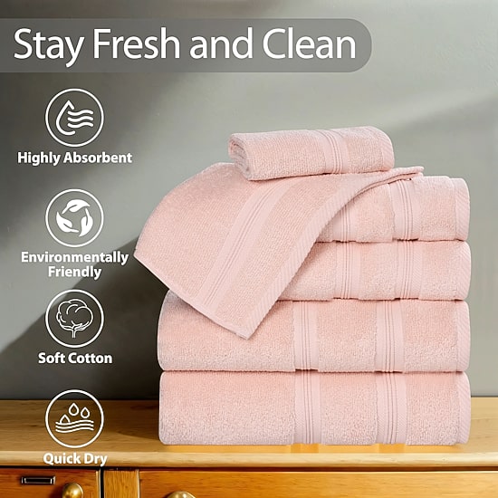 SUPERIOR® Smart Dry Cotton 6-pc. Quick Dry Bath Towel Set