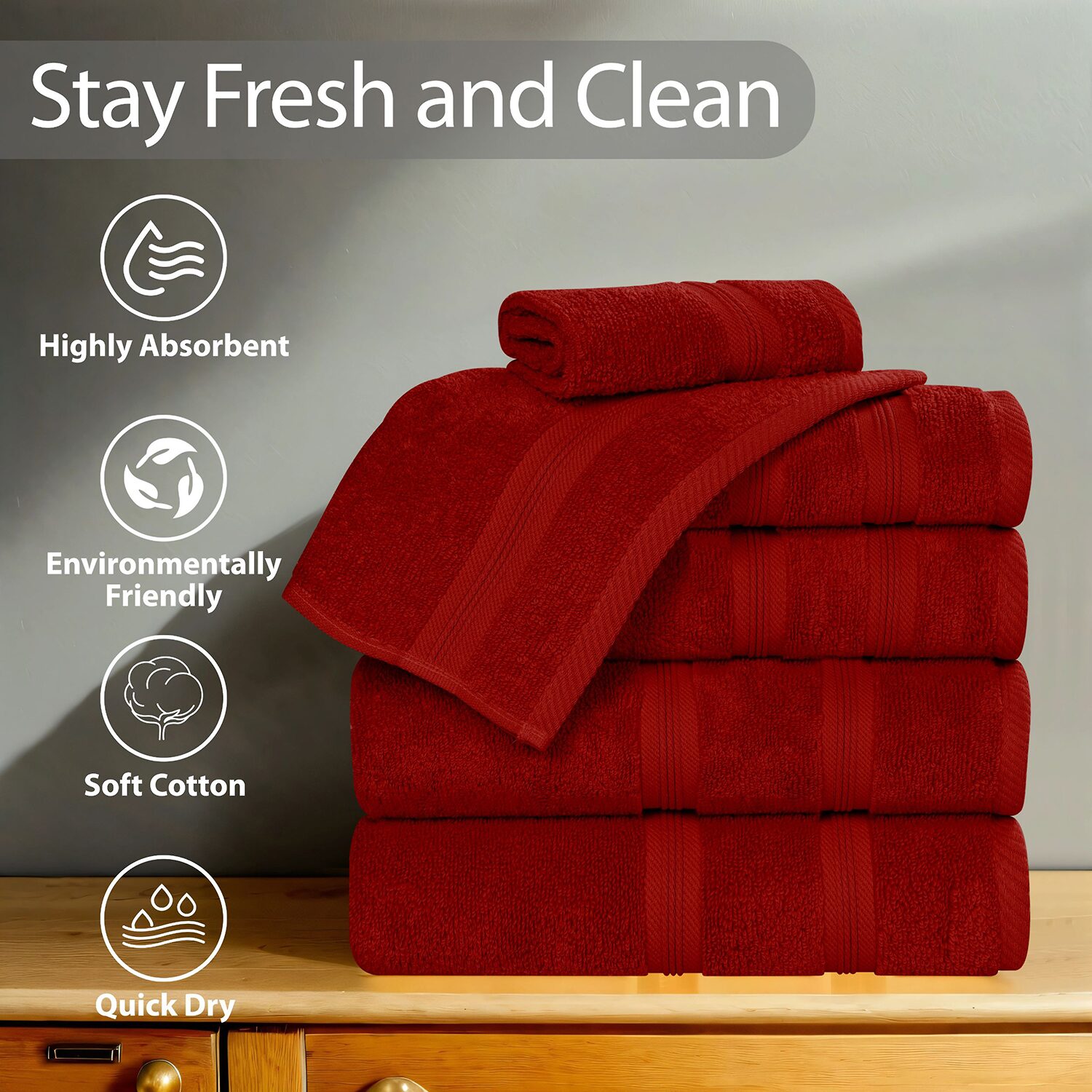 SUPERIOR® Smart Dry Cotton 2-pc. Bath Sheet