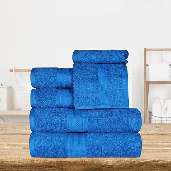 SUPERIOR® Atlas Premium Cotton 6-pc. Quick Dry Bath Towel Set